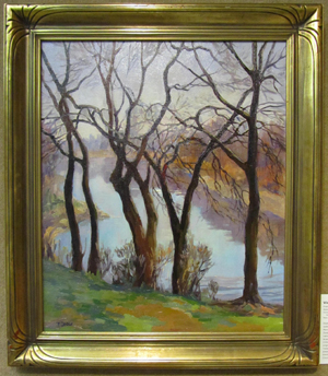 'View of the Red Cedar River' by Frances Farrand Dodge. Michigan Women's Historical Center & Hall of Fame.